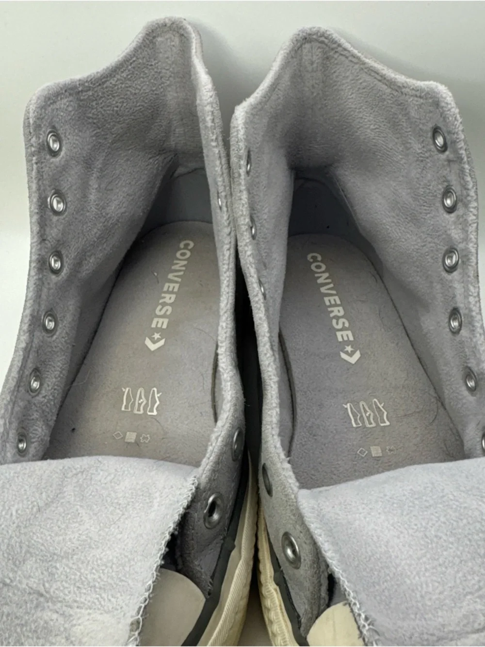 CONVERSE Chuck Taylor All Star Lift Platform Suede Grey A03251C Women Size 8.5 - Picture 5 of 6